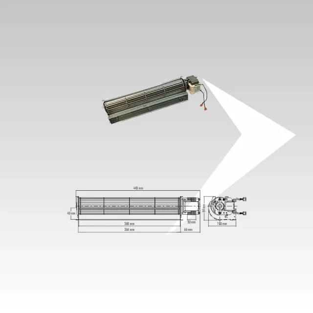Fergas 114452 ventilatore tangenziale 360 mm