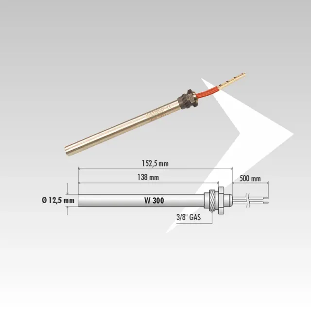 AMR Top ELD60040 candeletta pellet 300W raccordo 3/8