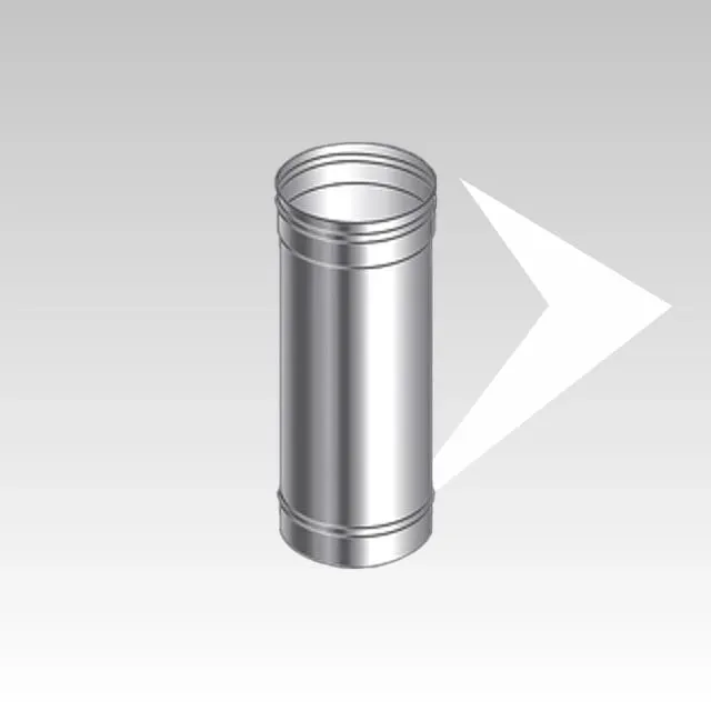 AMR Top SP elemento lineare inox 0,5 m monoparete
