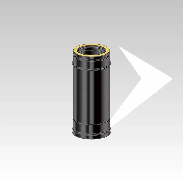 AMR Top DP DPCN102 tubo doppia parete nero 0,5 m