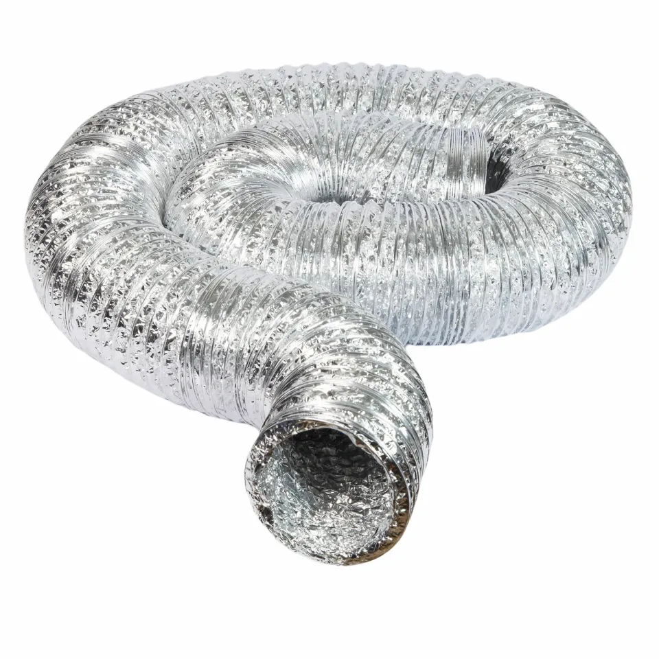 Airflow 9021321 Condotto Flessibile Alluminio 200 mm x 10 m Argento