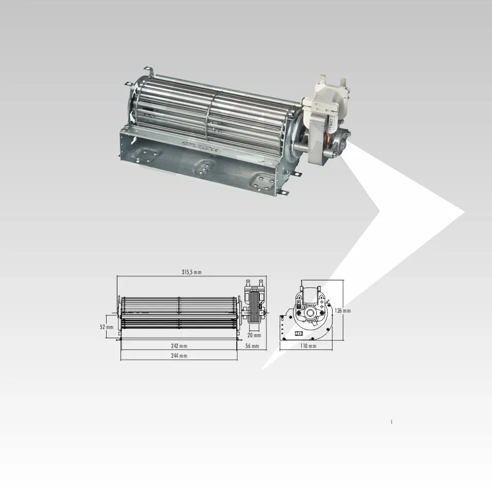 Fergas 180600-D1 ventilatore tangenziale 240 mm