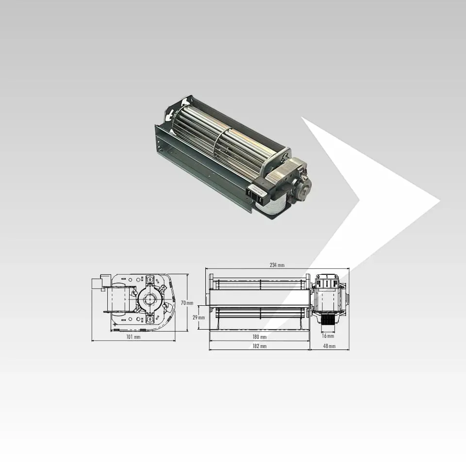 Trial TAS18B4-001-D7 ventilatore tangenziale 180 mm