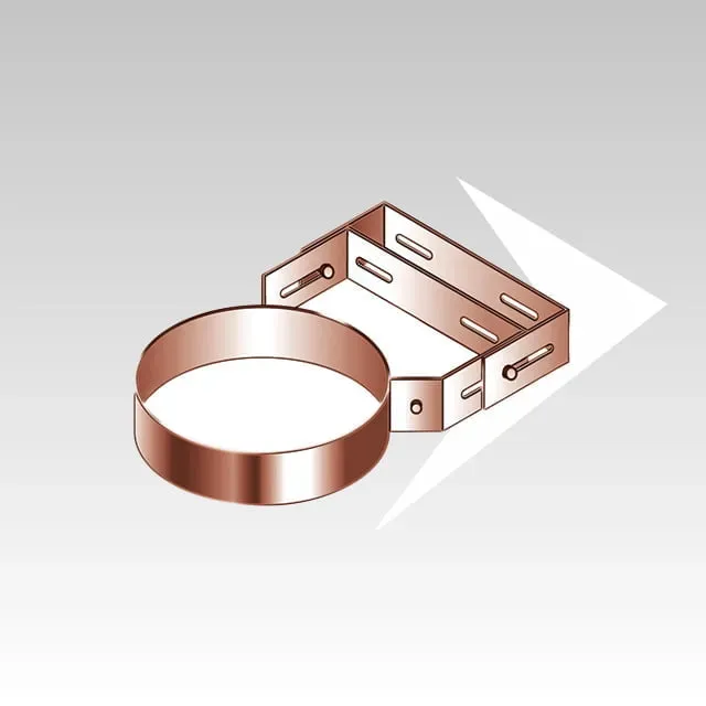 AMR Top DP25 DPR2531 Collare a Muro Regolabile 50-100 mm