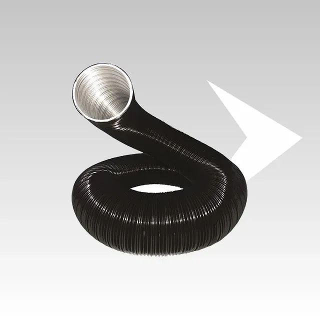 AMR Top Coax Pellet flex alluminio nero 0,60-3 m tubo
