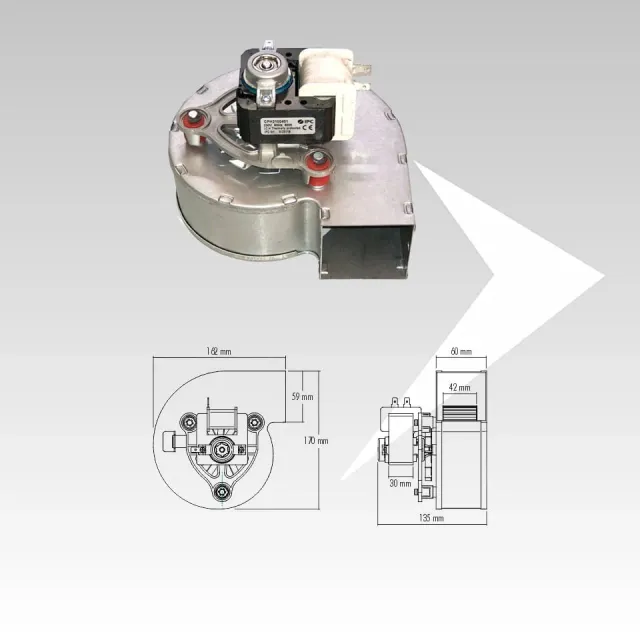 AMR Top IPC CFH2100401 Ventilatore centrifugo 135x170 mm