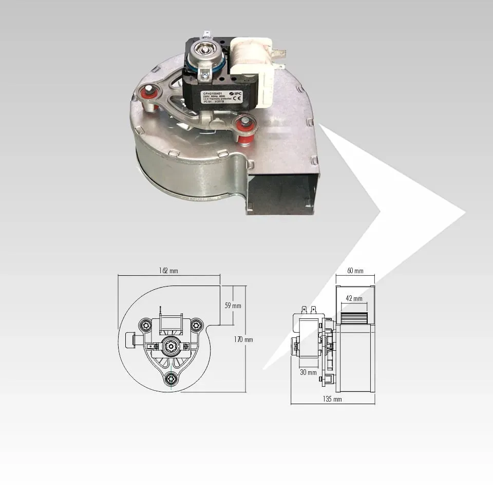 AMR Top IPC CFH2100401 Ventilatore centrifugo 135x170 mm