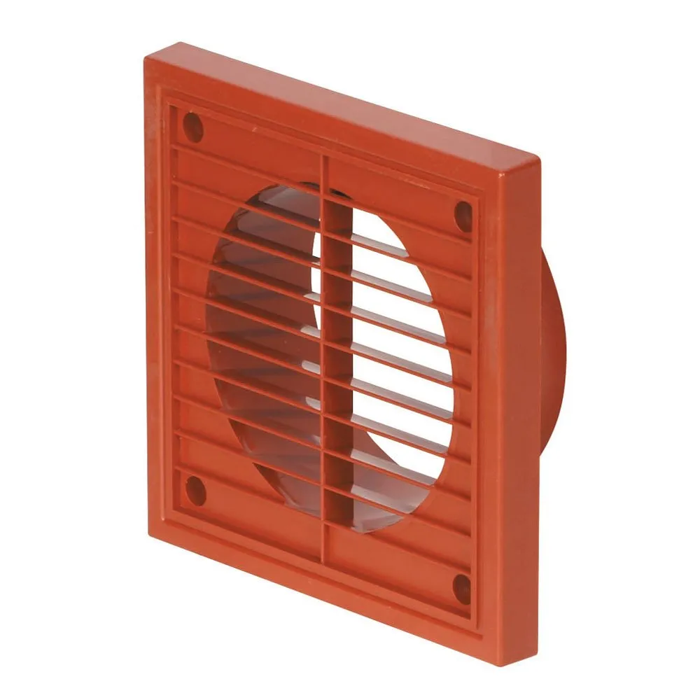 Airflow griglia esterna 125 mm bianca fissa quadrata