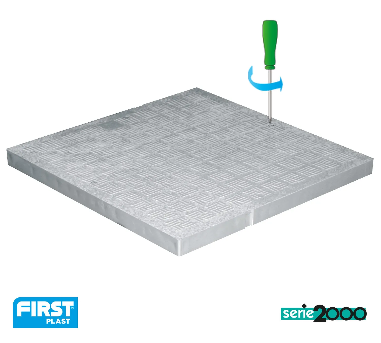 La Ventilazione coperchio carrabile PVC anti-shock bloccaggio