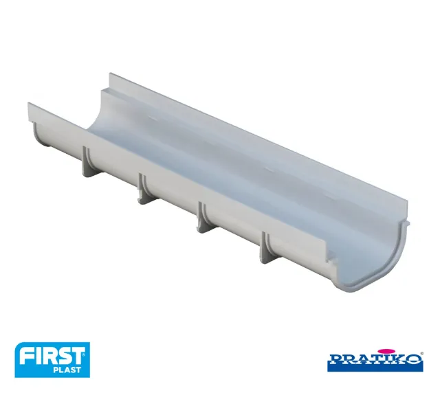 La Ventilazione Canale 130 basso h75 canaletta PVC drenaggio