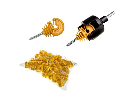 GEMI Isolatori Recinto Elettrico Legno 100 Pezzi Anti UV
