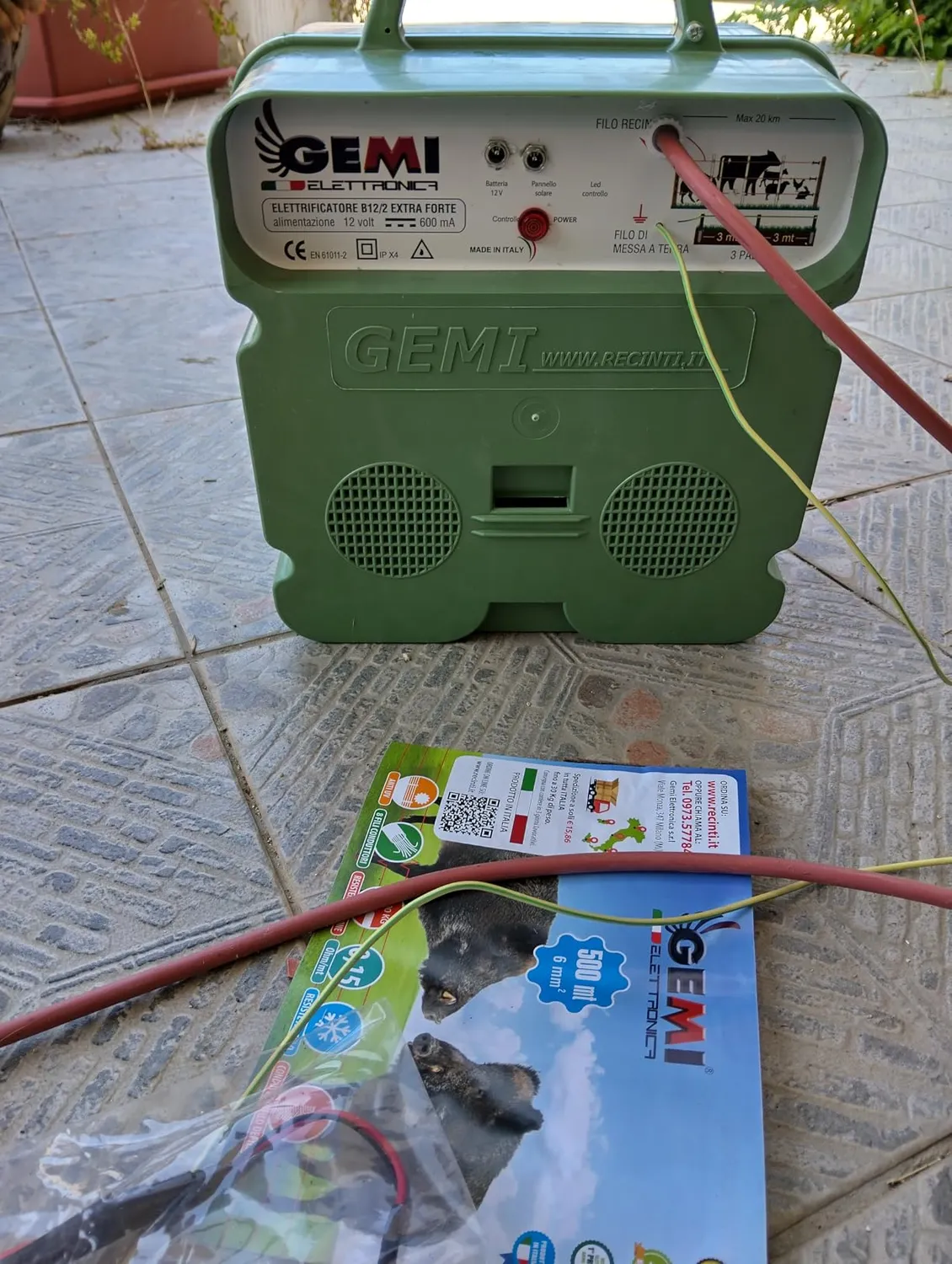 Gemi Elettrificatore B/12 Recinto Elettrico Solare 50W
