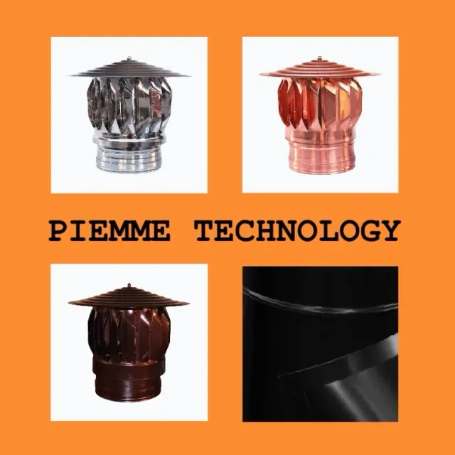 Piemme Turbojet comignolo doppia parete acciaio