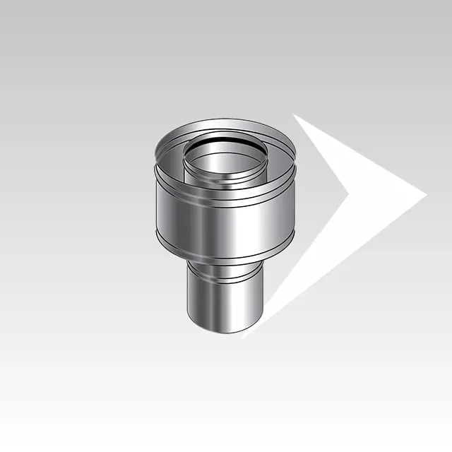 AMR Top Coax Pellet CXPI16 raccordo coassiale inox pellet