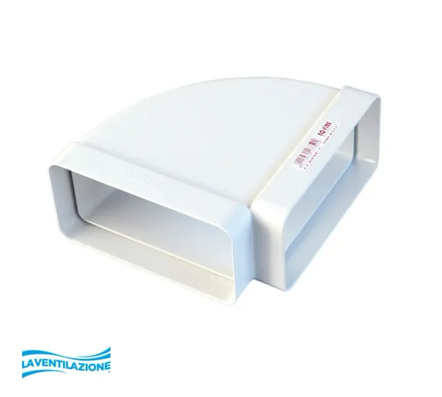 La Ventilazione No-Fire Curva Orizzontale 120x60 mm