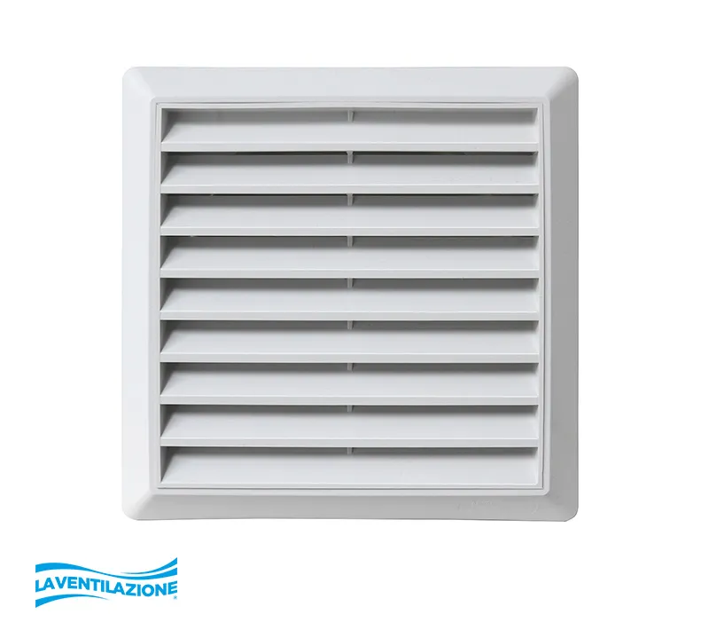 La Ventilazione griglia alette fisse tubo 120x60 mm