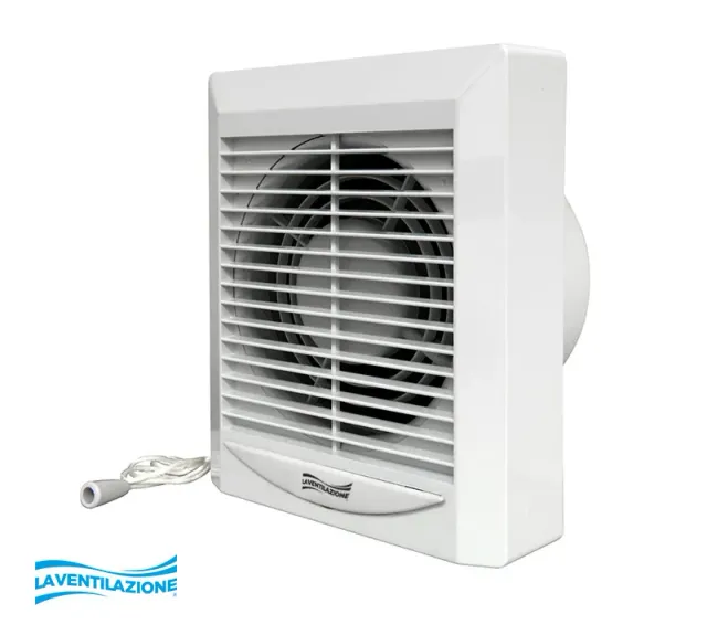 La Ventilazione Aspiratore elicoidale da parete bagno