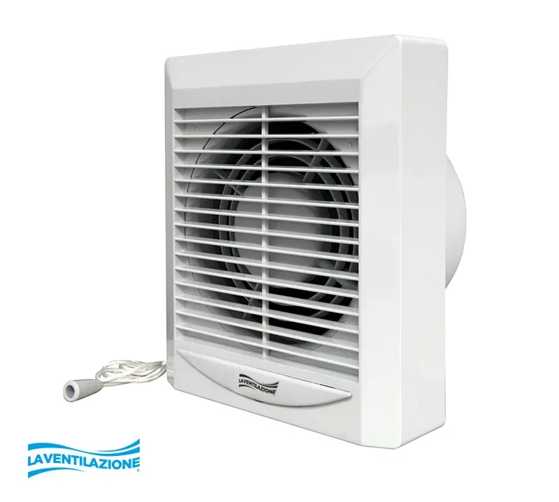 La Ventilazione Aspiratore elicoidale da parete bagno