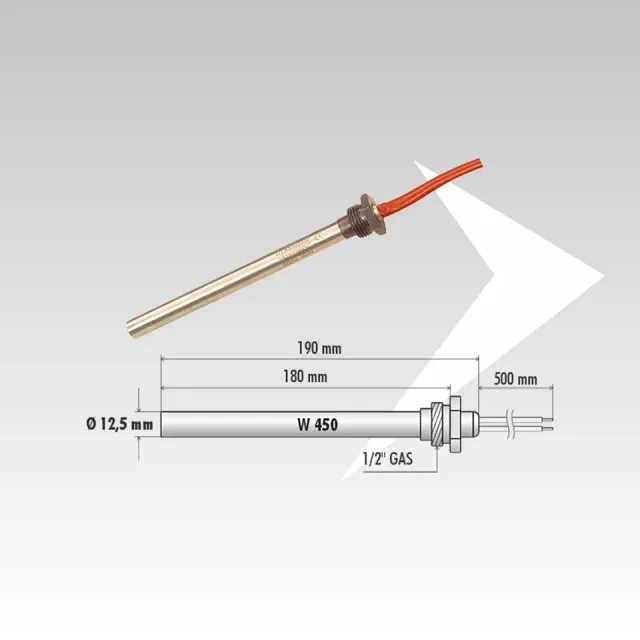 AMR Top ELD60034 candeletta accensione 1/2" 450W 190mm