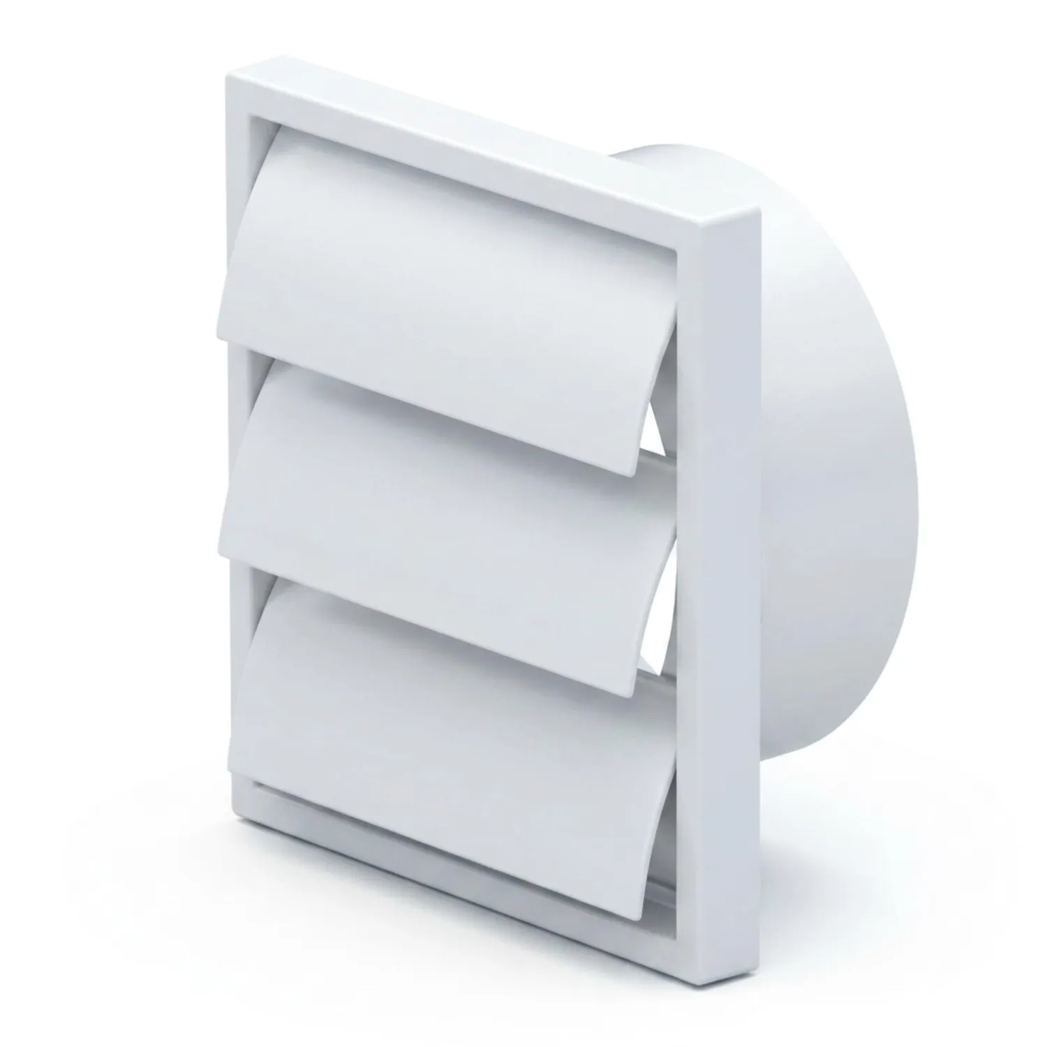 Airflow griglia esterna 125 mm bianca fissa quadrata