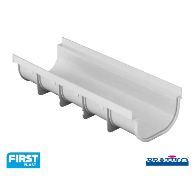 La Ventilazione 200 basso canale drenaggio PVC h 115 mm