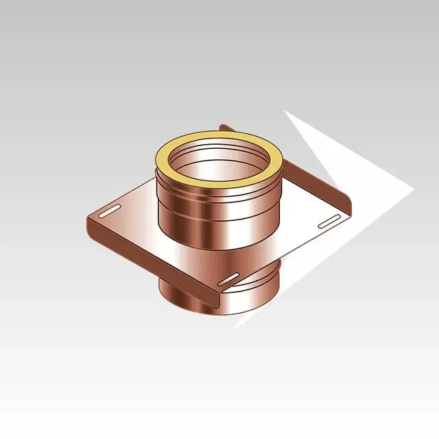 AMR Top DPR2519 piastra intermedia camino doppia parete inox