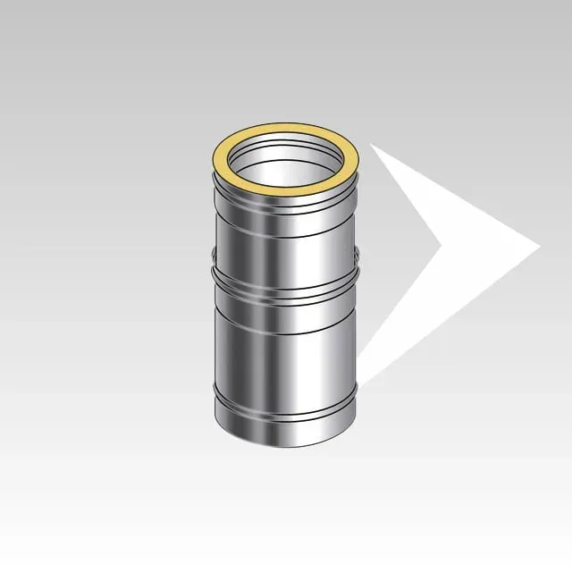 AMR Top DP25 DPC2505 tubo telescopico doppia parete inox 25 mm