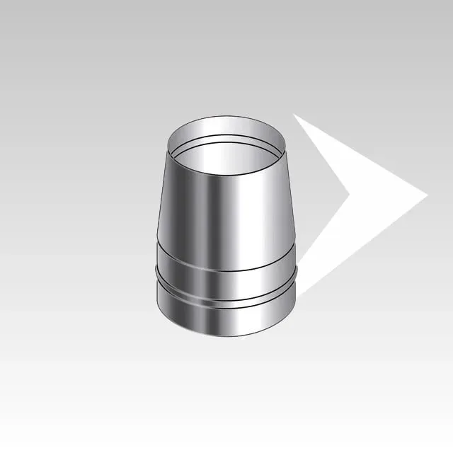 AMR Top SP SP125 terminale tronco conico inox 125 mm
