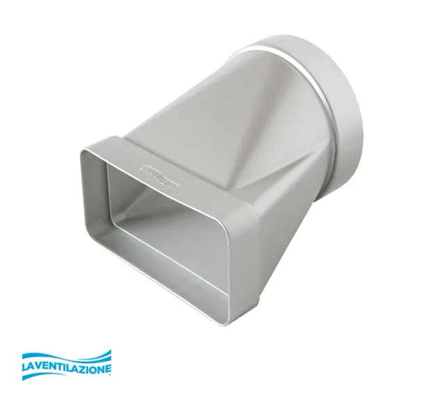 La Ventilazione Giunto Orizzontale Tondo Ø100 a Rettangolare 120x60 mm