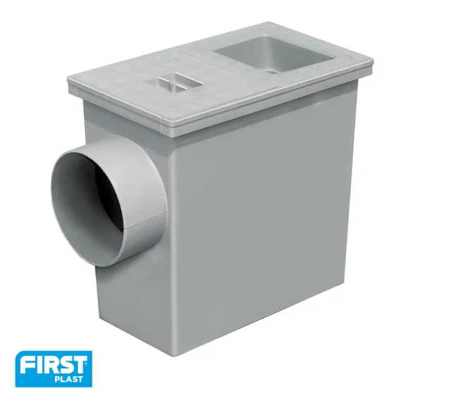 La Ventilazione Pozzetto Pluviale Sifonato 135x265 mm Tubi Quadri