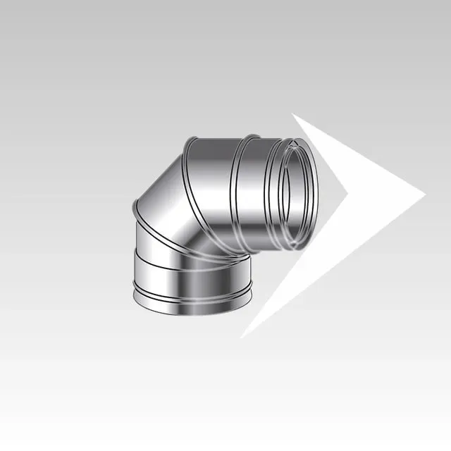 AMR Top DPA107 Curva 90° Coassiale Doppia Parete Aria