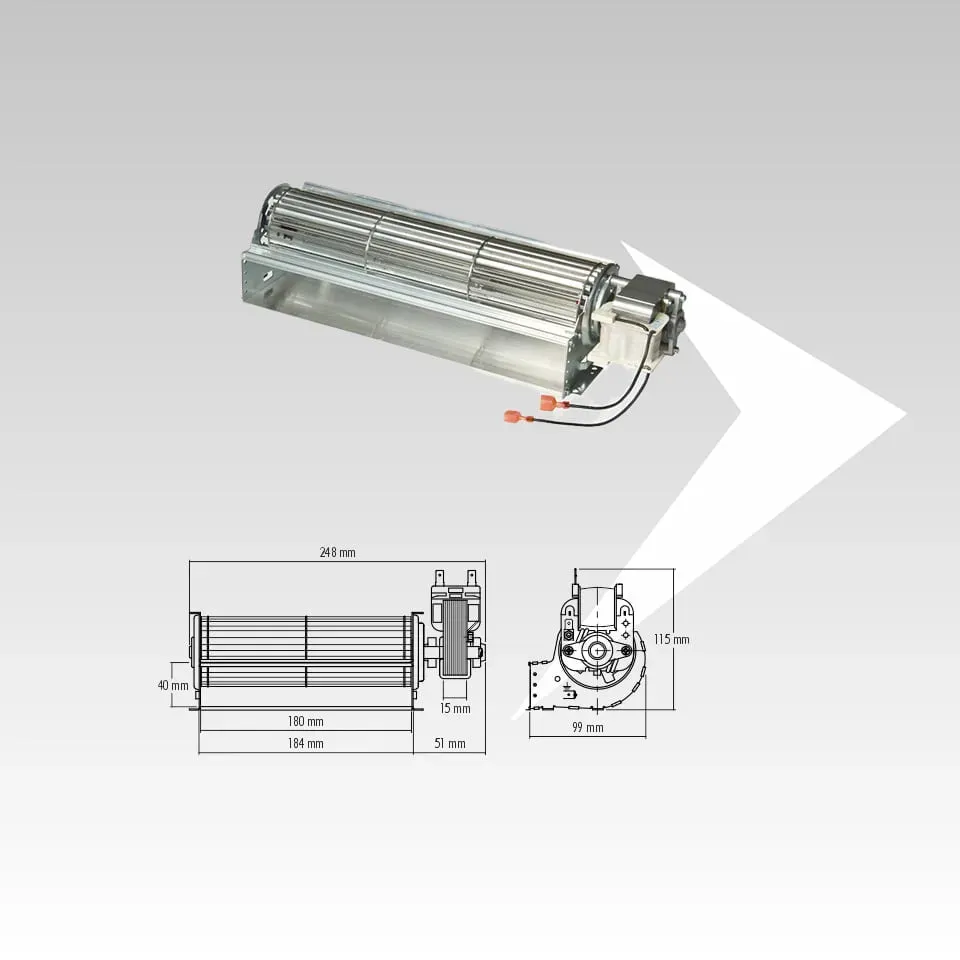 AMR Top Fergas 112766-D2 Ventilatore Tangenziale 180 mm
