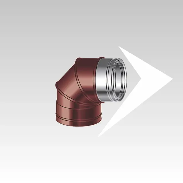 AMR Top DP Air DPAC07 curva 90° canna fumaria 60/80 inox
