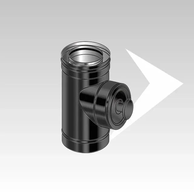 AMR Top CXPB11 elemento ispezione tondo coax inox nero