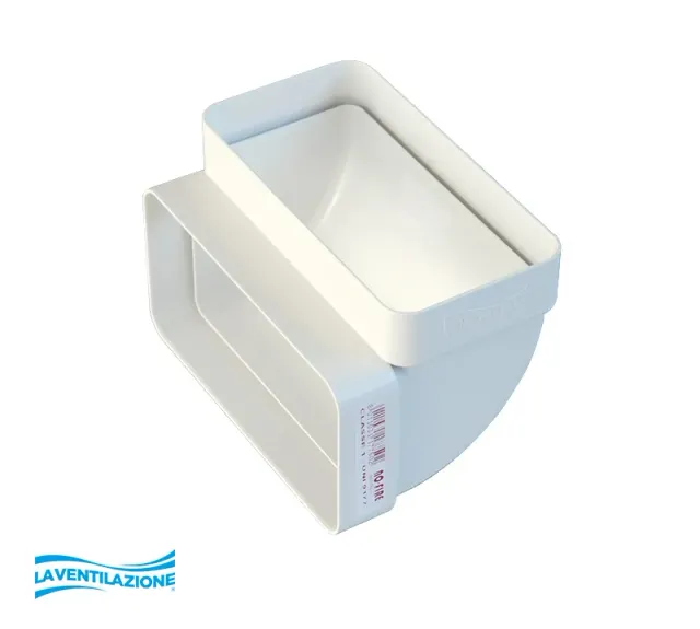 La Ventilazione Curva 120x60 verticale NO-FIRE canalizzata