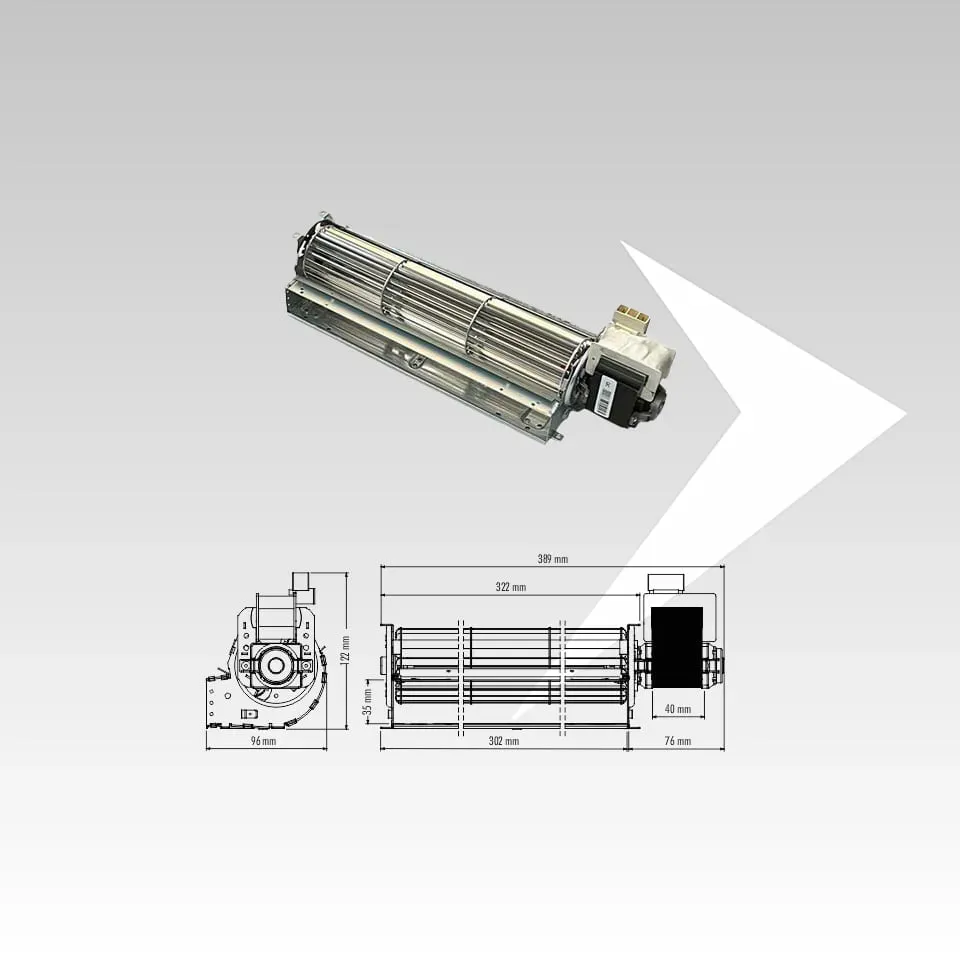 AMR Top Trial THS30B6-082-D2 ventilatore tangenziale 302 mm