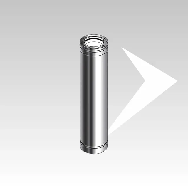 AMR Top Coax Top CXP01 Tubo Coassiale da 1 m Inox