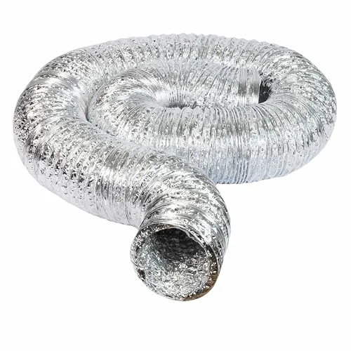 Airflow 9021321 Condotto Flessibile Alluminio 200 mm x 10 m Argento
