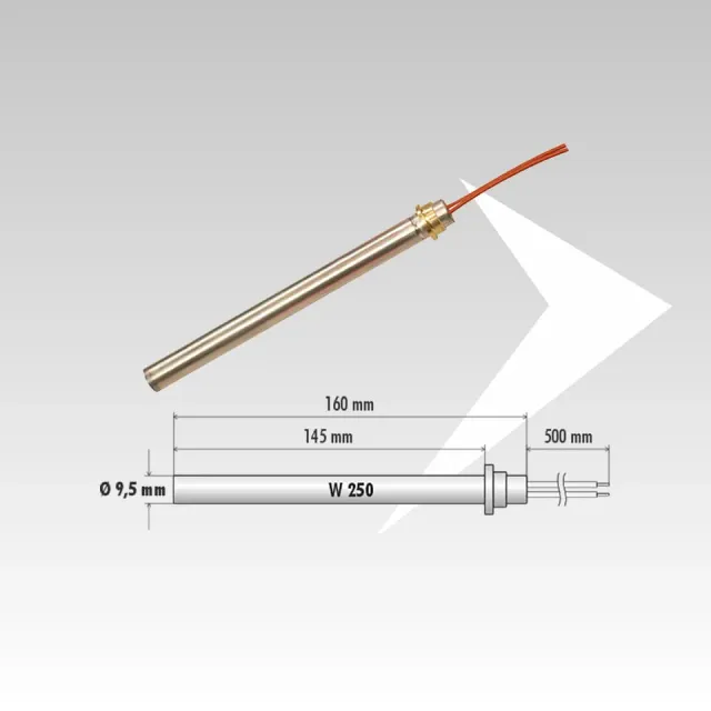 AMR Top ELF60020 candeletta pellet flangia 9,5 mm 250W 160 mm