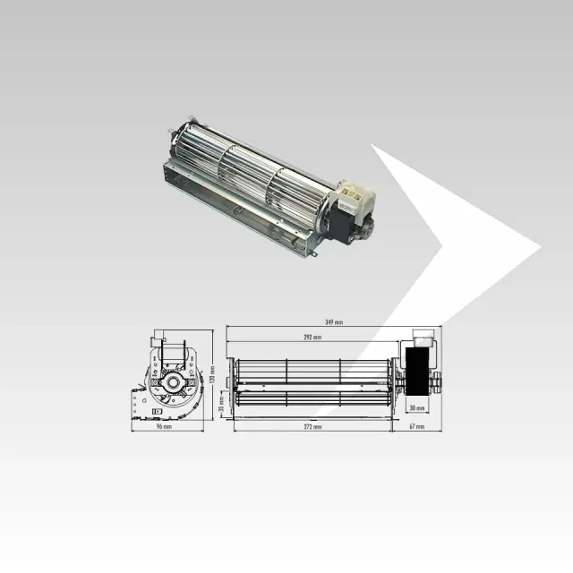 AMR Top Trial THS27B6-011-D1 ventilatore tangenziale 272 mm