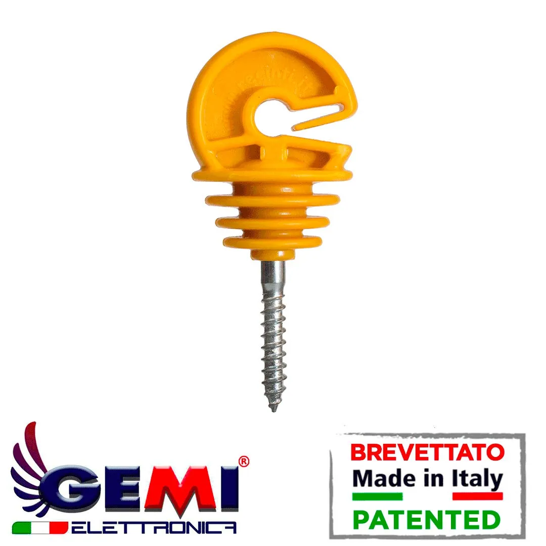 Gemi Isolatori Recinto Elettrico Pali Legno 100 pz 30 mm