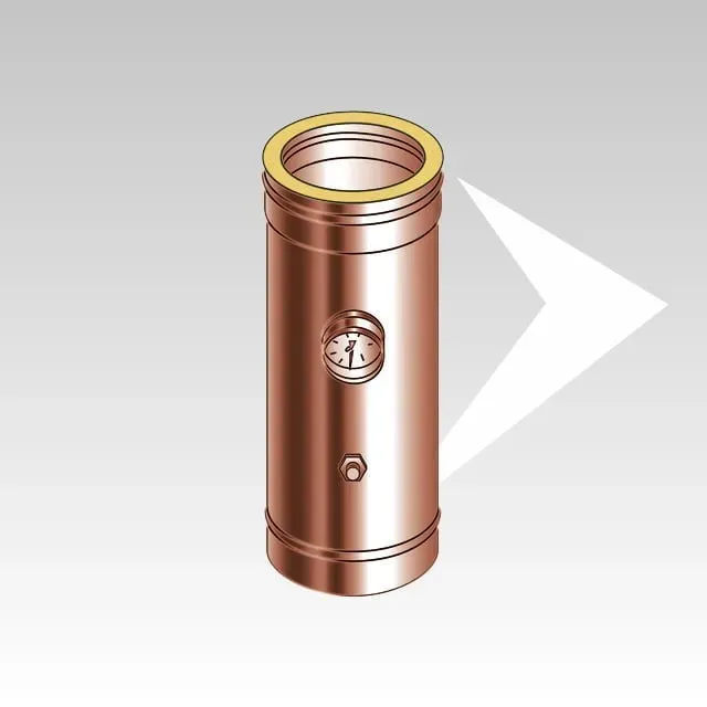 AMR Top DPR2514 elemento prelievo fumi coibentato