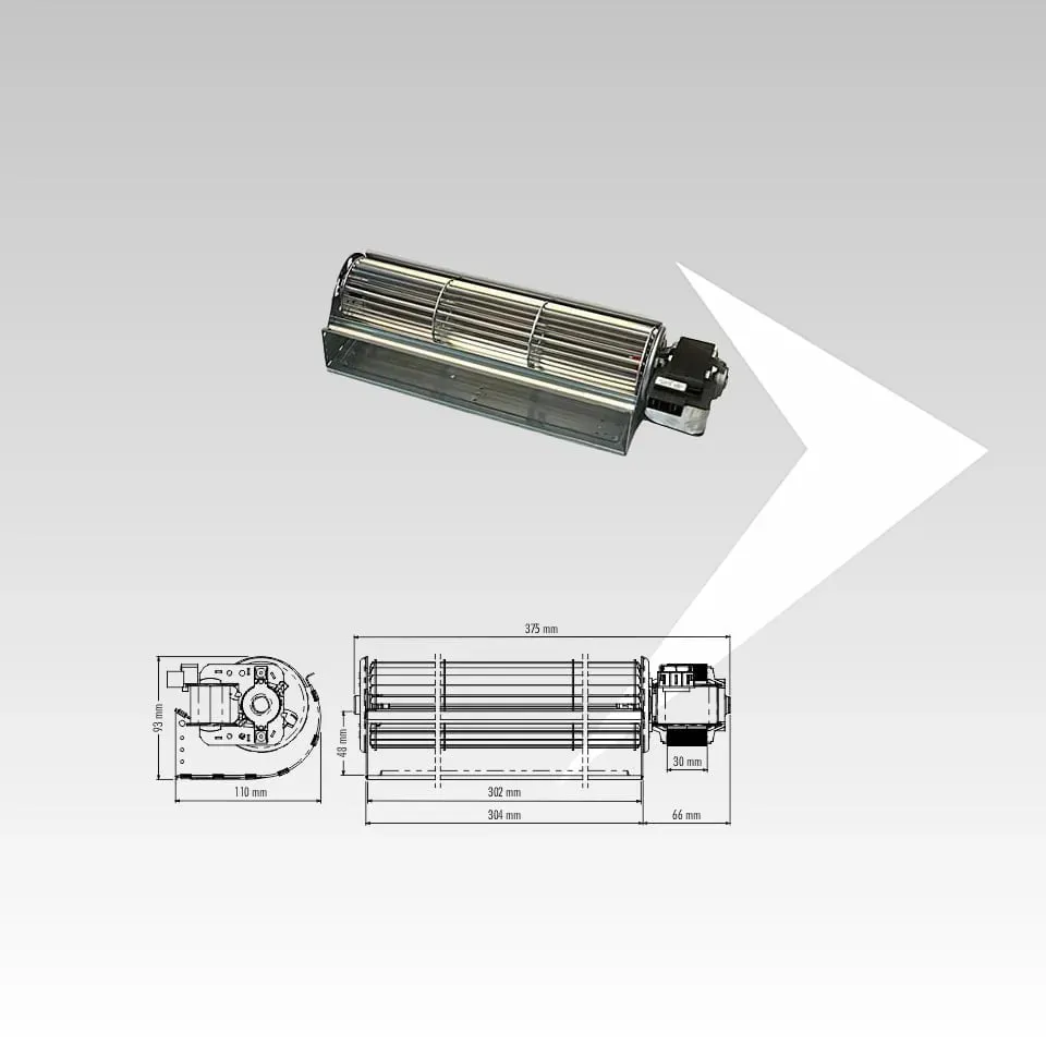 Trial THS30B5-056-D7 ventilatore tangenziale 302 mm silenzioso