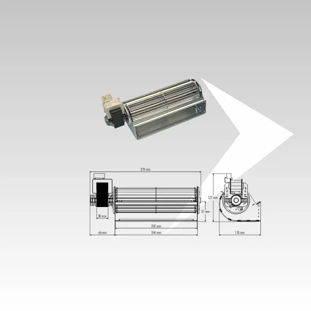 Trial THS24B5-016-S2 ventilatore tangenziale 242 mm