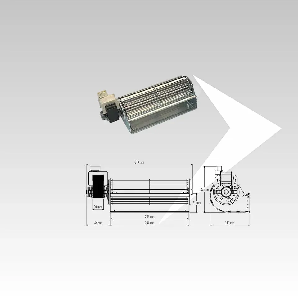 Trial THS24B5-016-S2 ventilatore tangenziale 242 mm