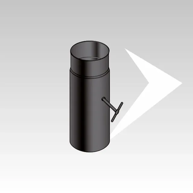 AMR Top FERTOP F2L05 tubo nero 1 m con saracinesca