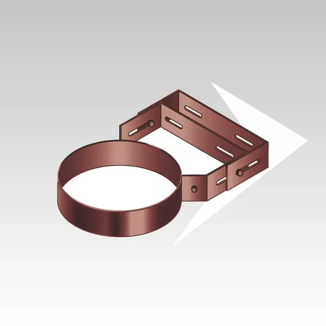 AMR Top DPAC40 collare a muro regolabile 50-100 mm inox