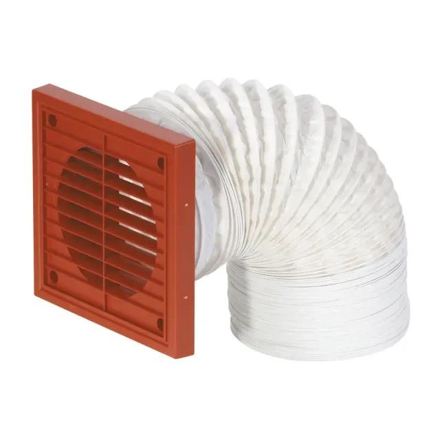 Airflow FDK100 kit tubo flessibile 100 mm terracotta 3 m