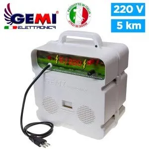 GEMI E/220 Kit Recinto Elettrico 1000 m per Cavalli 200 Isolatori Ferro