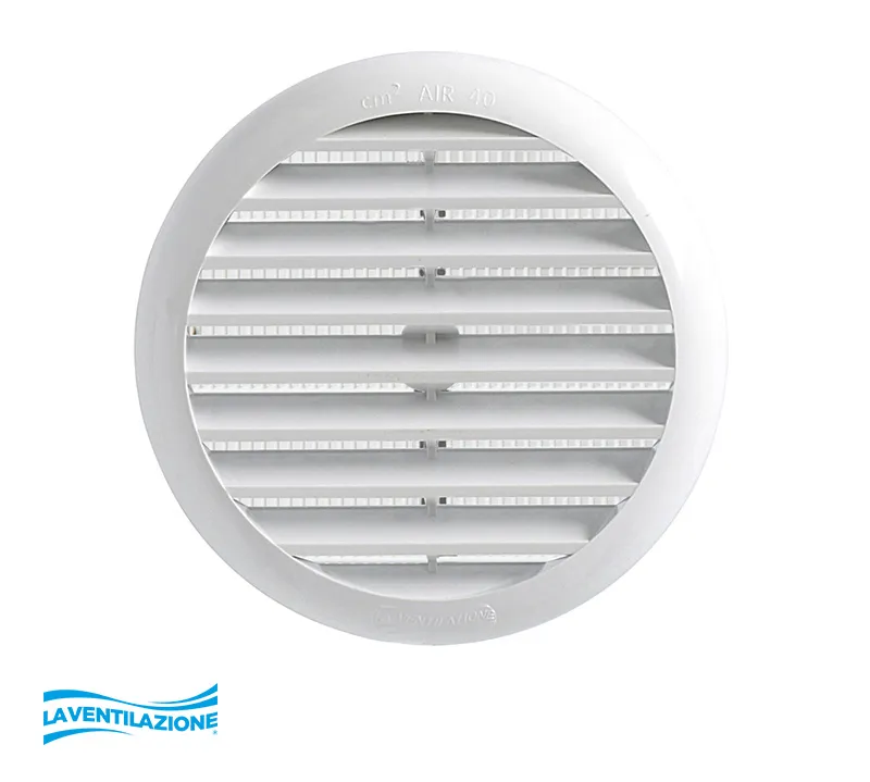 La Ventilazione Griglia tonda universale fori 40-160 mm aerazione